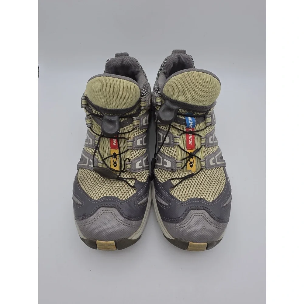 Salomon XA Comp 3 Women's Trail Running Shoes - Gray & Yellow Size 7.5
